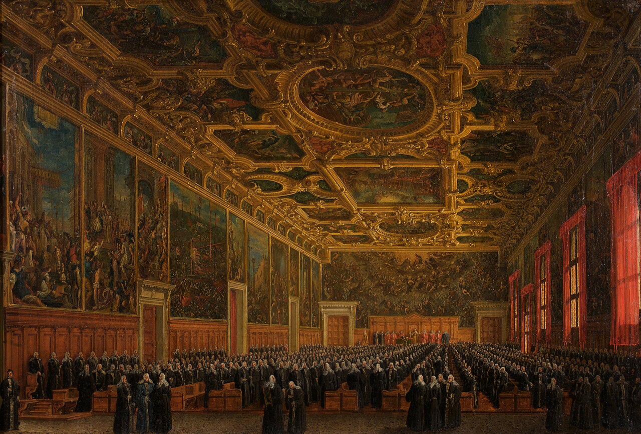 Doge Morosini Receives the Command Staff by Giuseppe Borsato