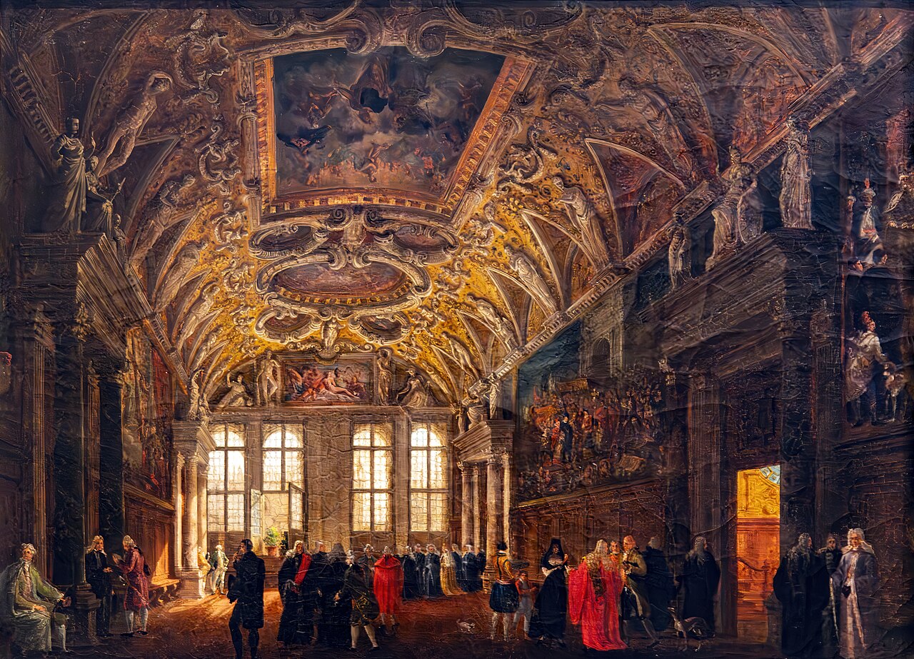 The Chamber of the Four Doors in the Doge's Palace by Giuseppe Borsato