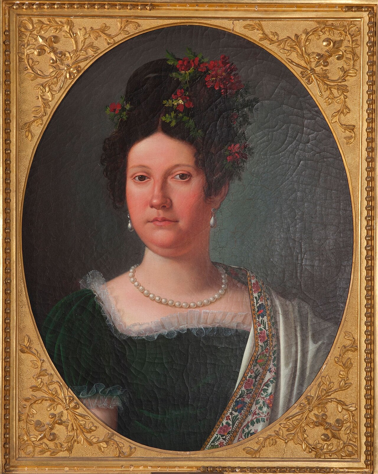 Portrait of María Isabella of Spain (1789-1848), Gueen of the Two Sicilies by Giuseppe Cammarano