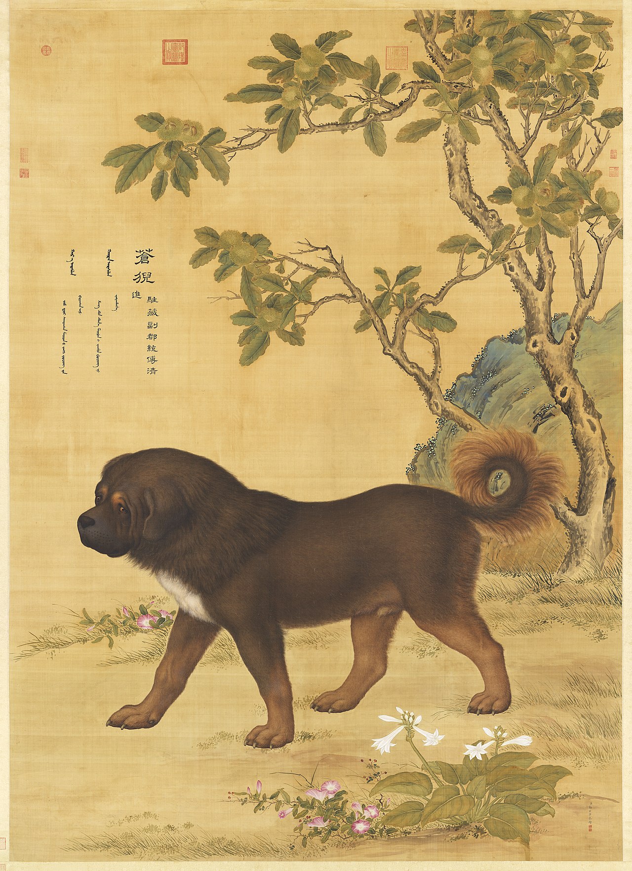 Ten Prized Dogs by Giuseppe Castiglione