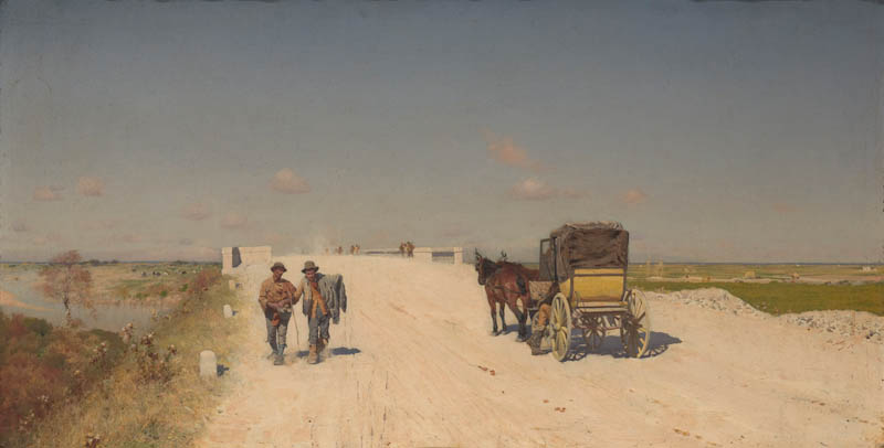 The road from Naples to Brindisi by Giuseppe De Nittis