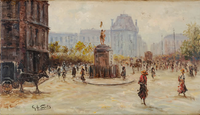 A Glimpse of Paris by Giuseppe De Sanctis