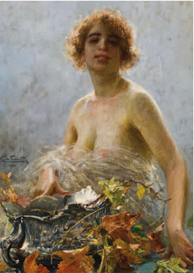 Spring and Autumn by Giuseppe De Sanctis
