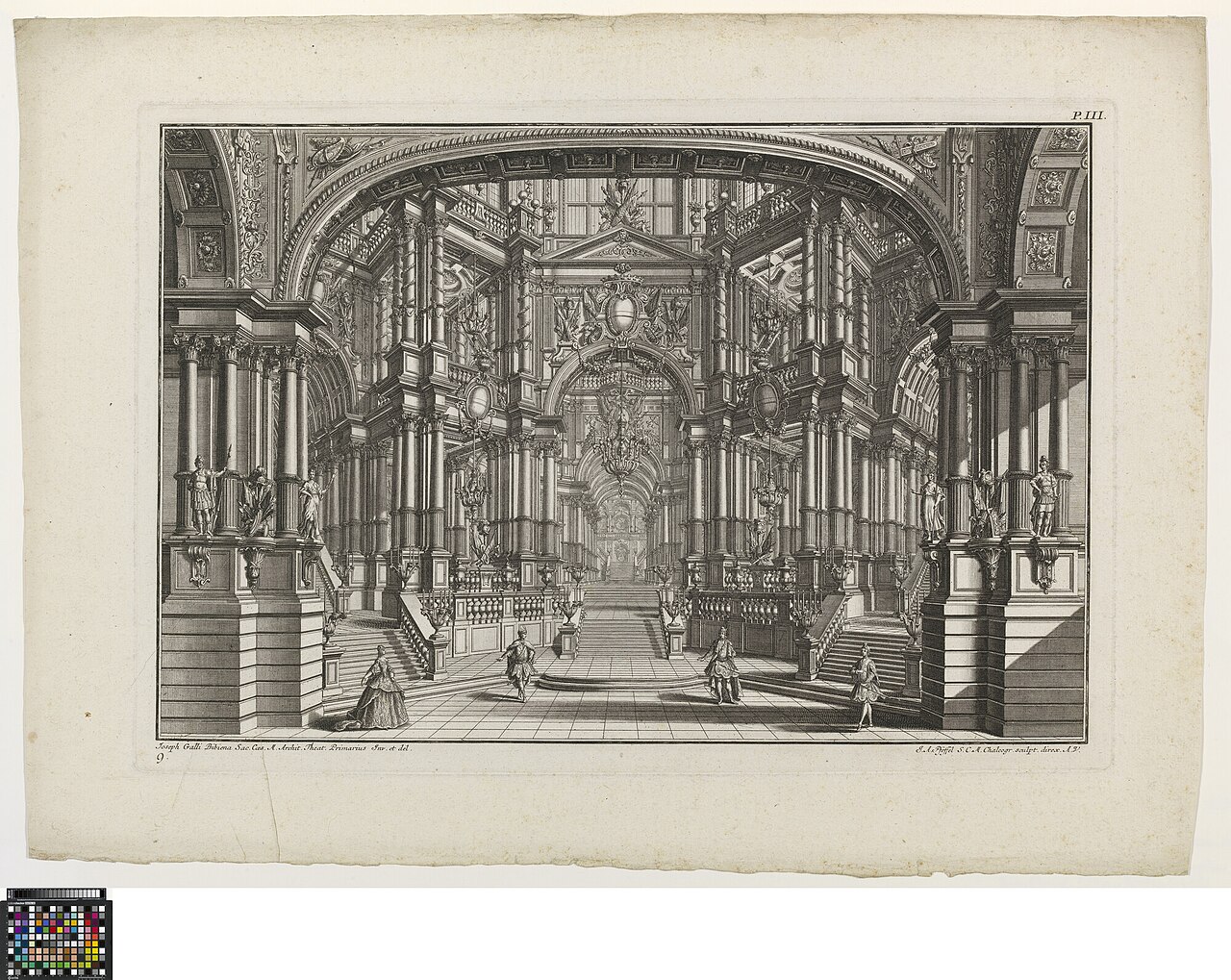 Stage set, Pars III/9 by Giuseppe Galli da Bibbiena
