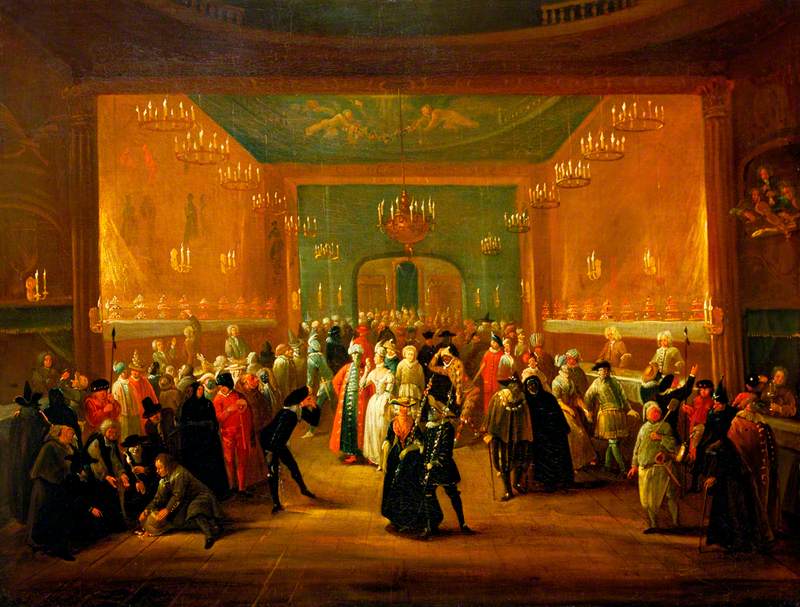 A Masquerade at the King's Theatre, Haymarket by Giuseppe Grisoni