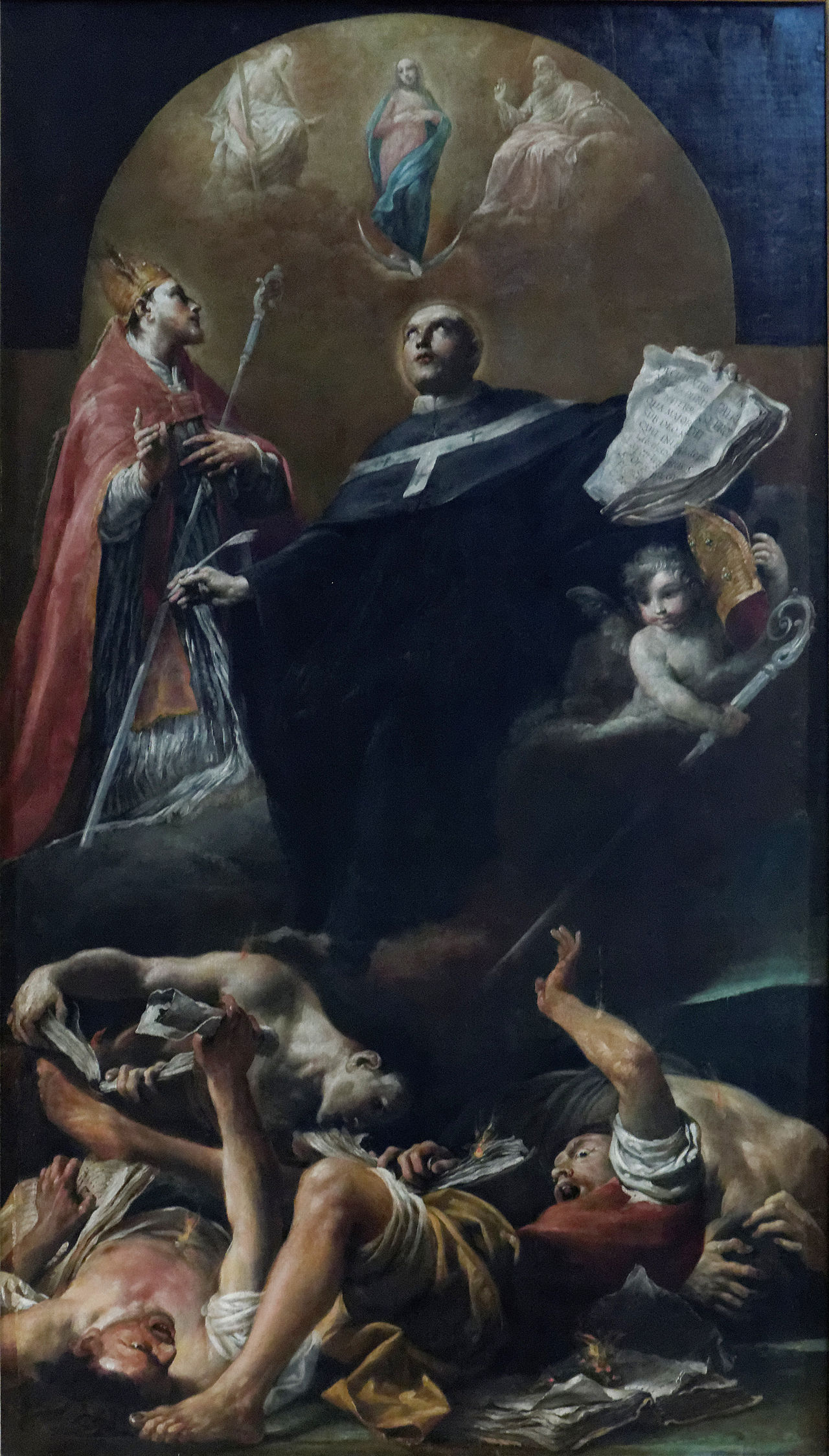The Immaculate Conception with St. Anselm and St. Martin by Giuseppe Maria Crespi