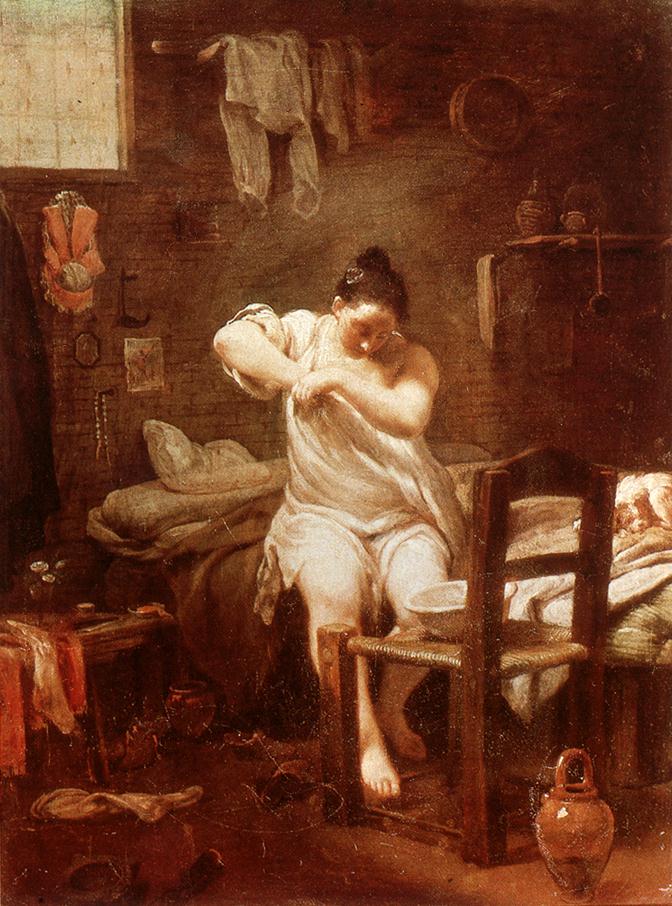 Woman Searching for Fleas by Giuseppe Maria Crespi
