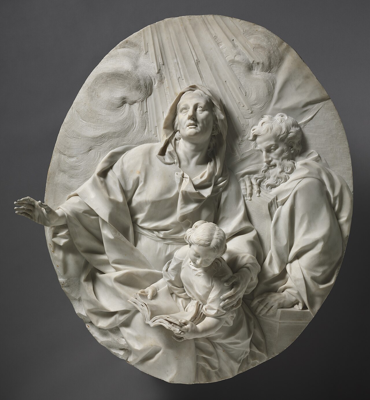 Education of the Virgin by Giuseppe Mazzuoli