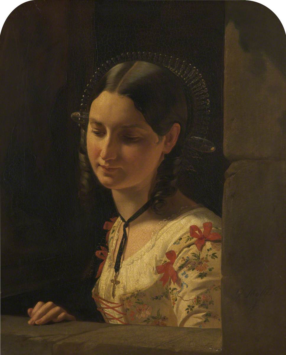 A Roman Lady by Giuseppe Molteni