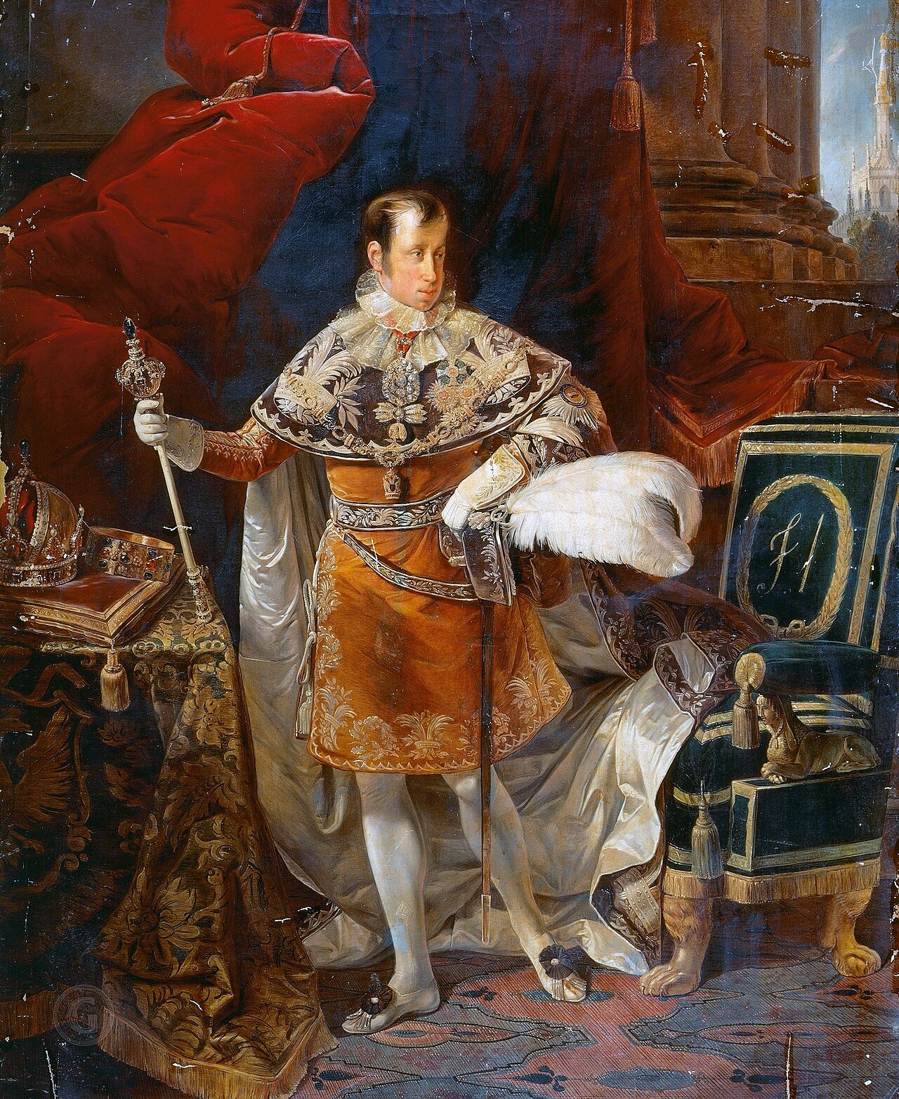 Portrait of Ferdinand I of Austria by Giuseppe Molteni