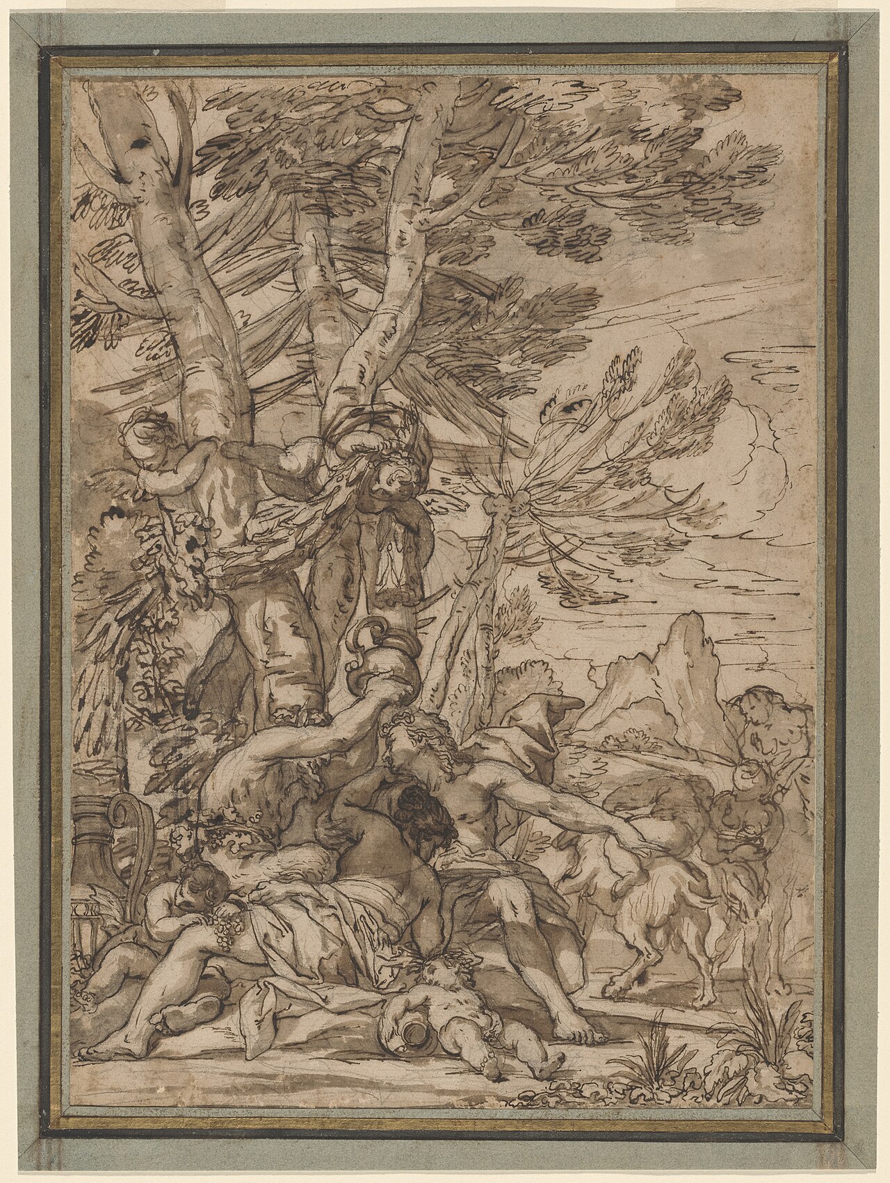 A Bacchanal by Giuseppe Nicola Nasini