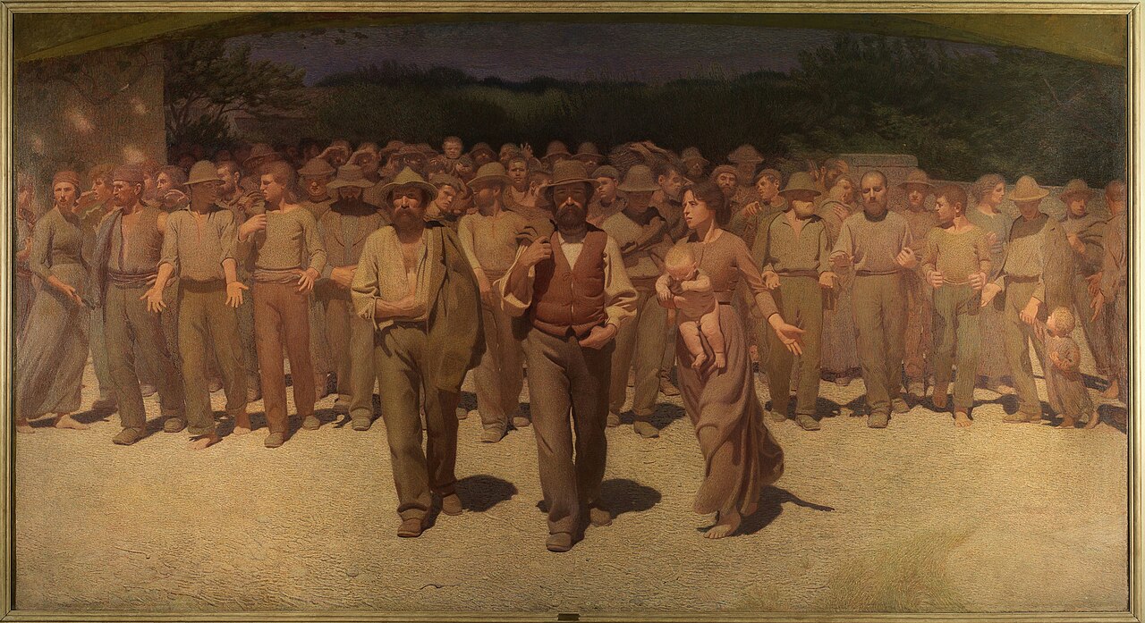 The Fourth Estate by Giuseppe Pellizza da Volpedo