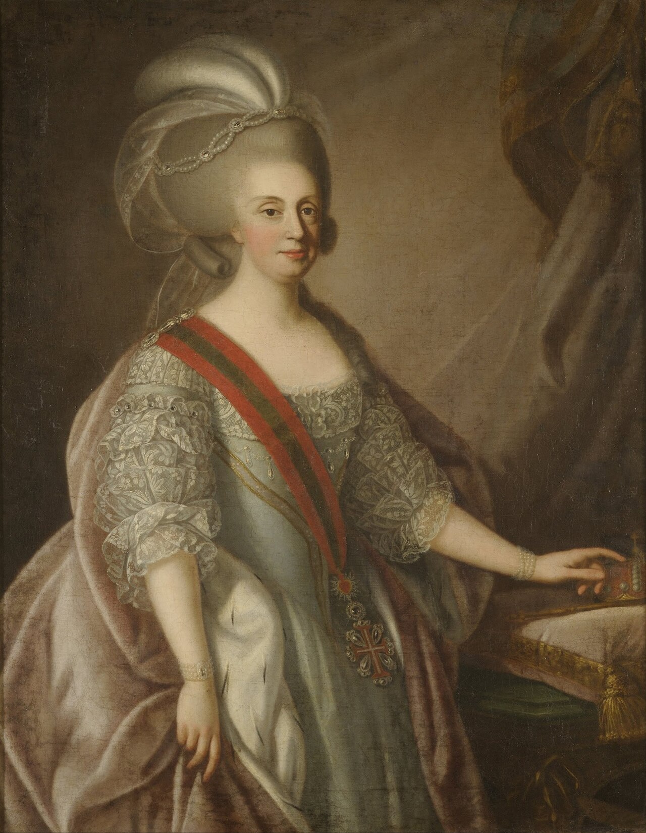 Retrato de D. Maria I by Giuseppe Troni