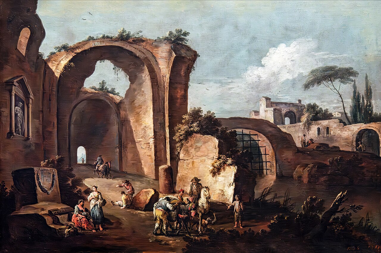 Ruins of Vaulted Building by Giuseppe Zais