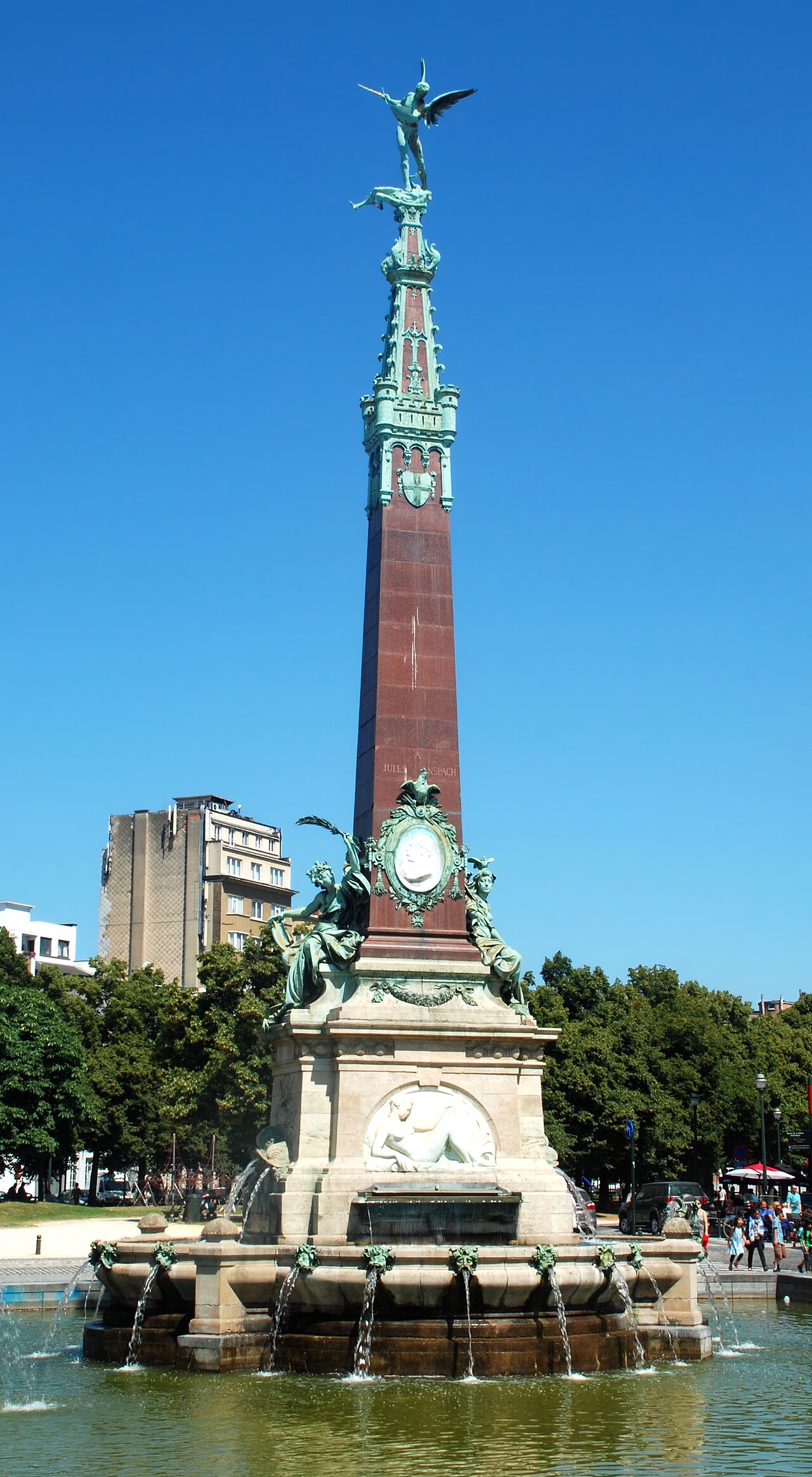 Anspach Fountain by Godefroid Devreese