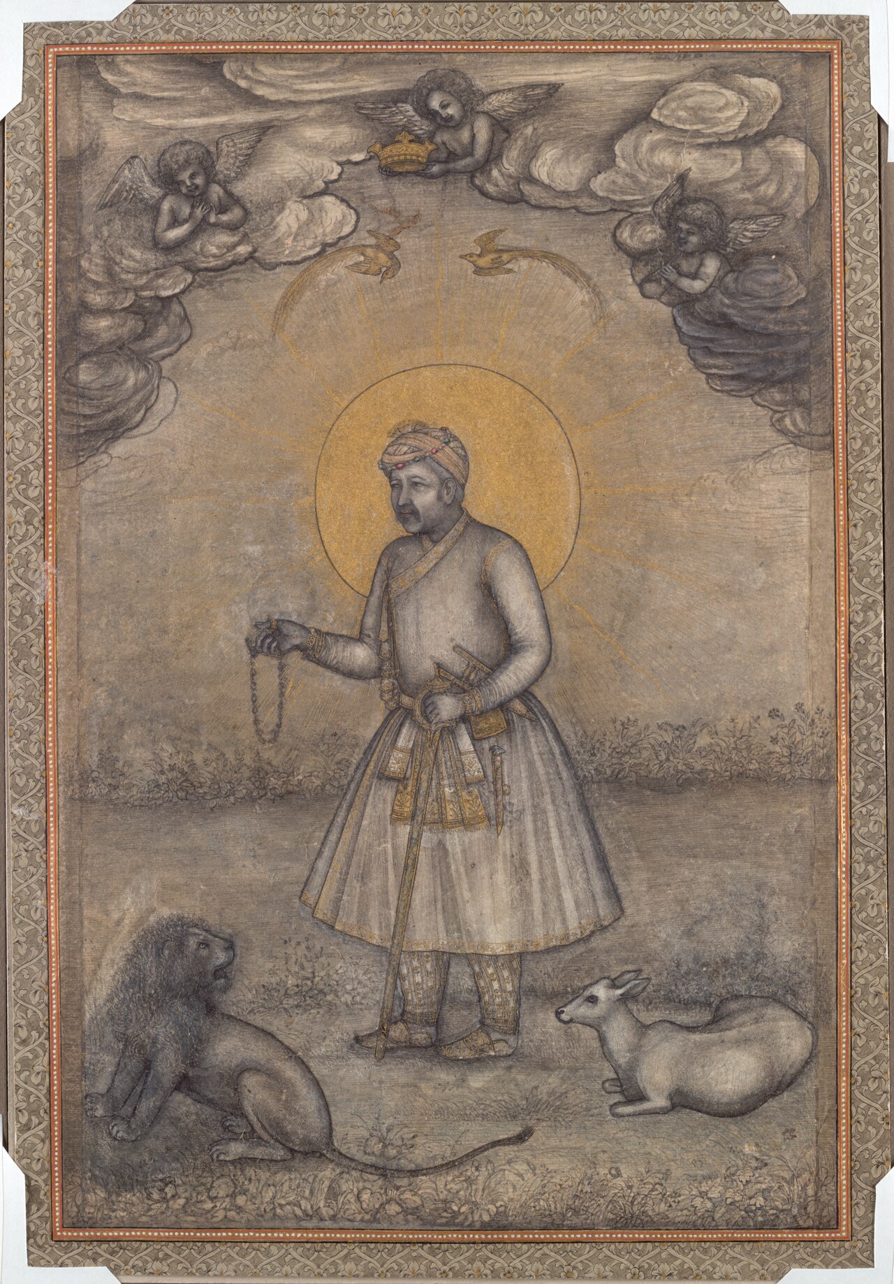 Portrait of the Aged Akbar by Govardhan