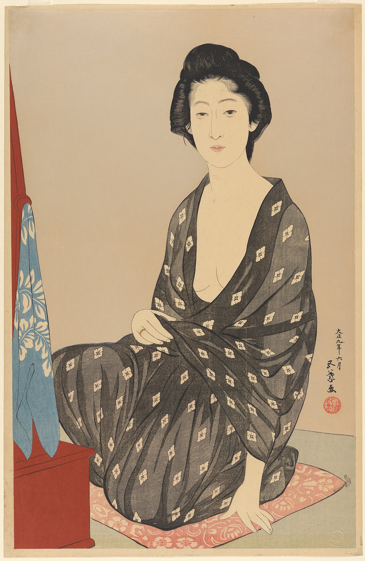 Natsugoromo no onna by Goyō Hashiguchi