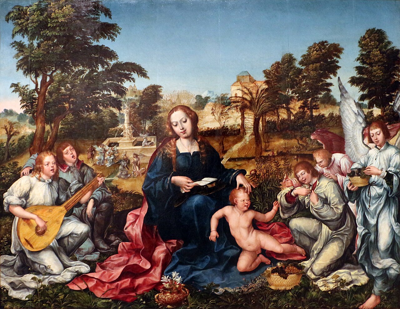 The Virgin, the Child and Angels by Gregório Lopes
