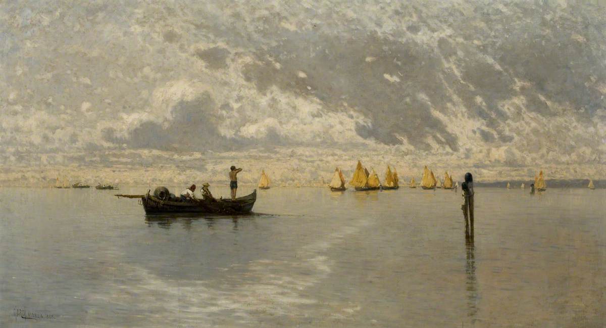 The Lagoon, Venice by Guglielmo Ciardi