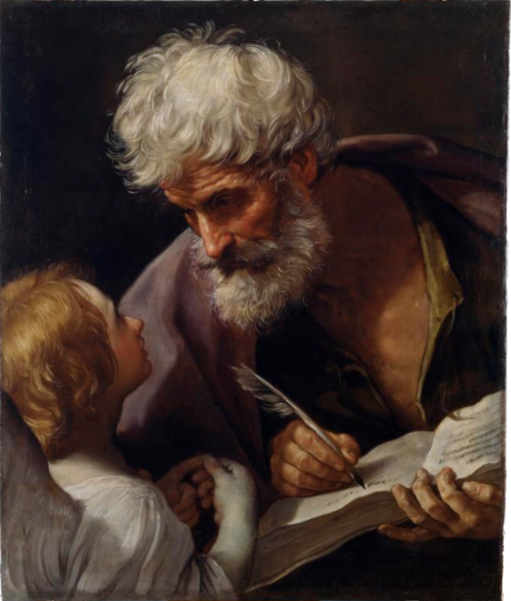 Saint Matthew and the Angel by Guido Reni