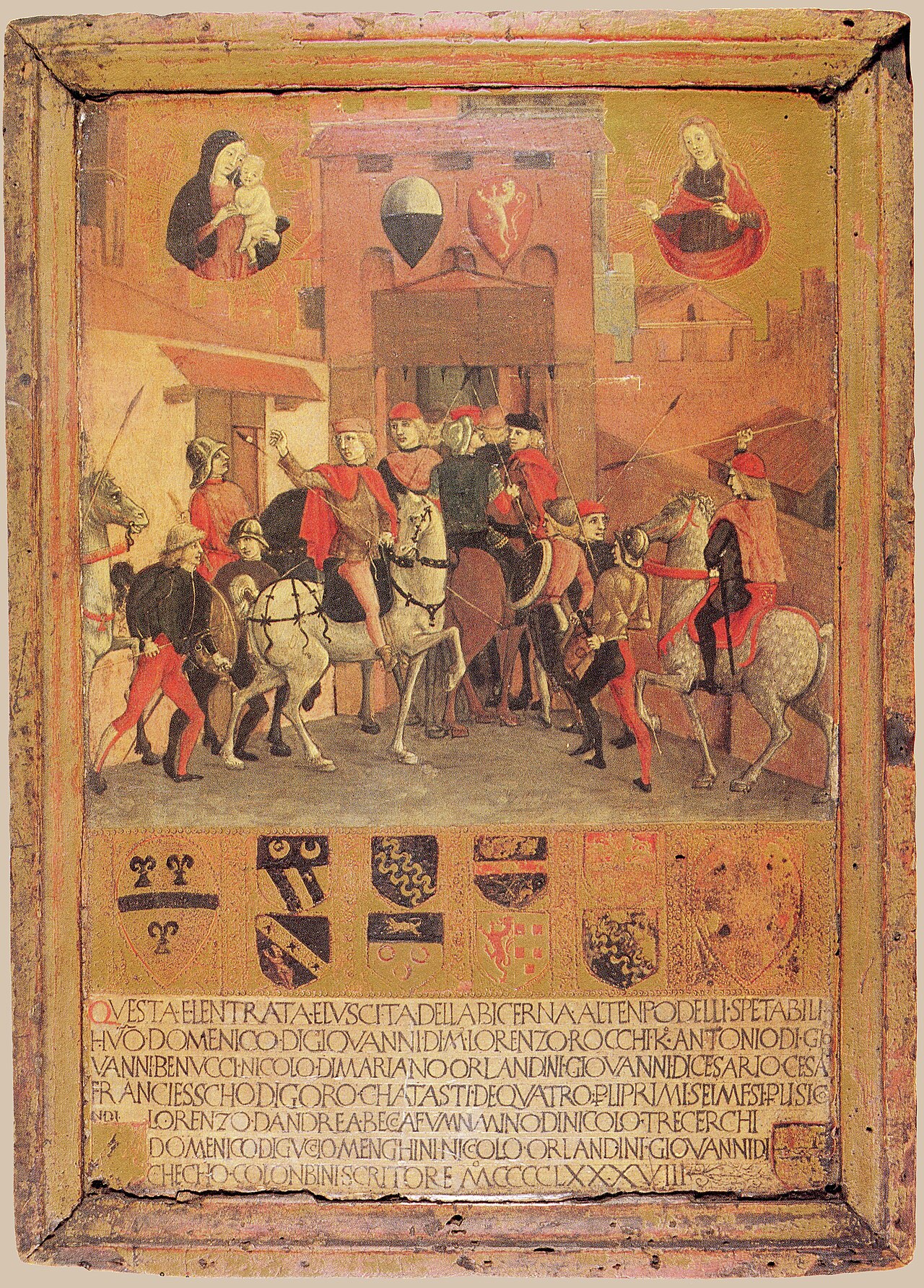 Return of the Noveschi to Sienne by Guidoccio Cozzarelli