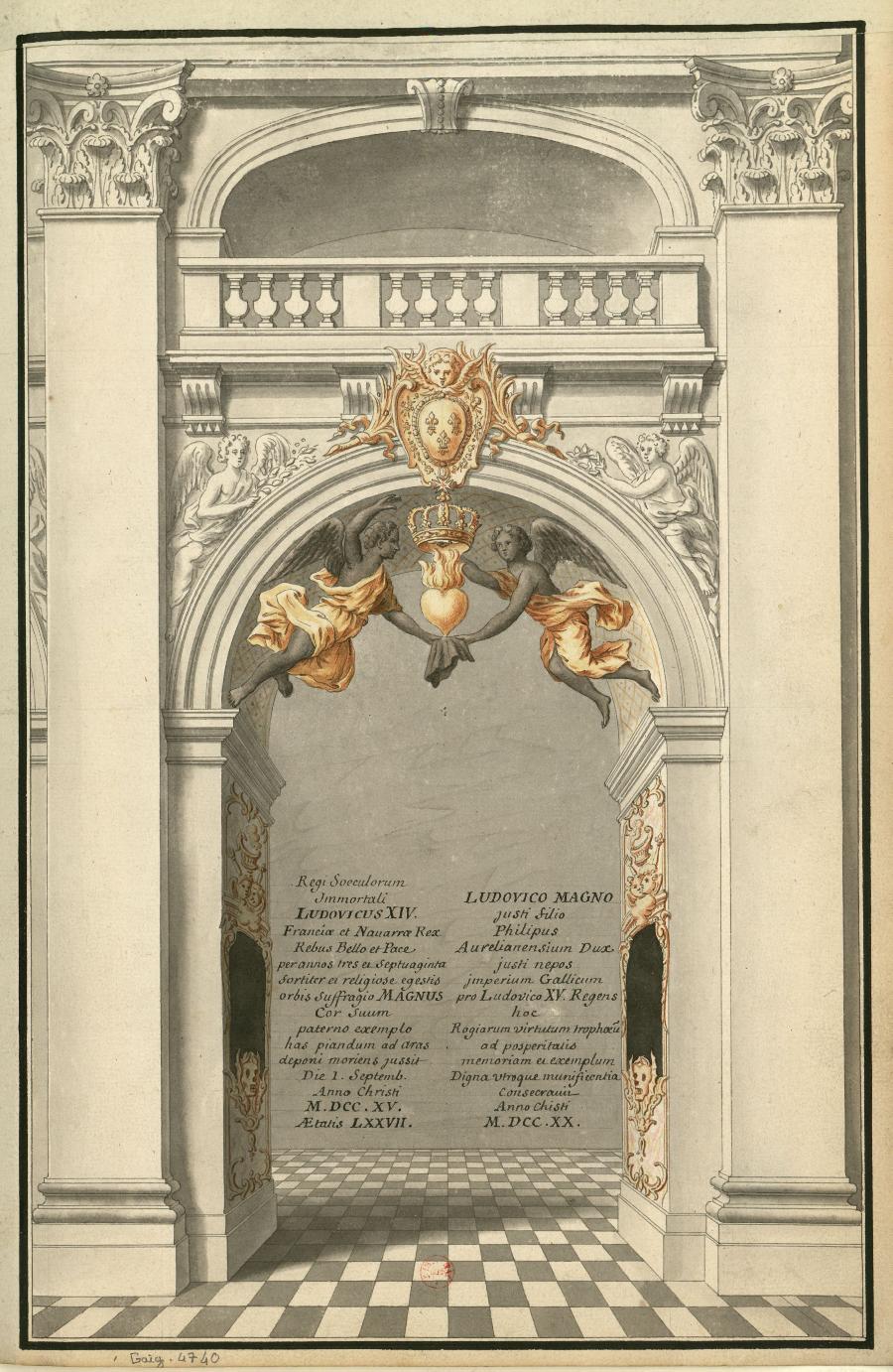 Cardiotaph of Louis XIV by Guillaume Coustou the Elder