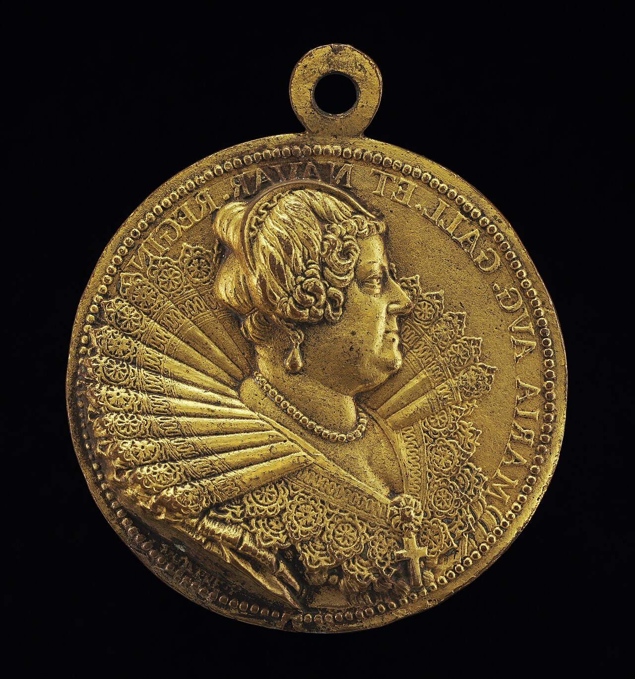 Marie de' Medici, 1573-1642, Wife of King Henri IV of France 1600 [obverse] by Guillaume Dupré