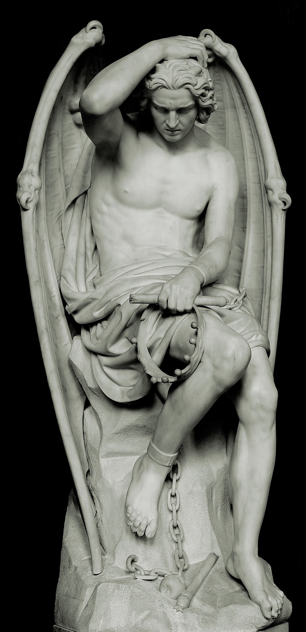 Le génie du mal by Guillaume Geefs