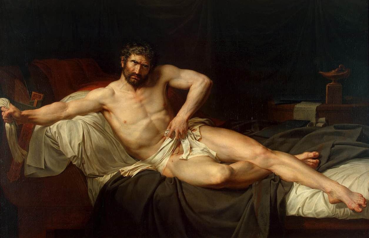Death of Cato of Utica by Guillaume Guillon-Lethière