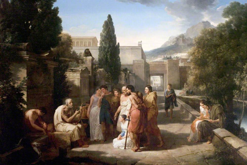 Homer Singing His Iliad at the Gate of Athens by Guillaume Guillon-Lethière