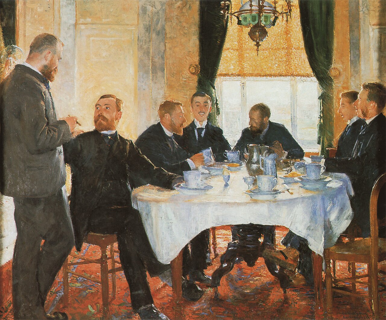 Portrait of friends in Blankenberge by Guillaume Van Strydonck