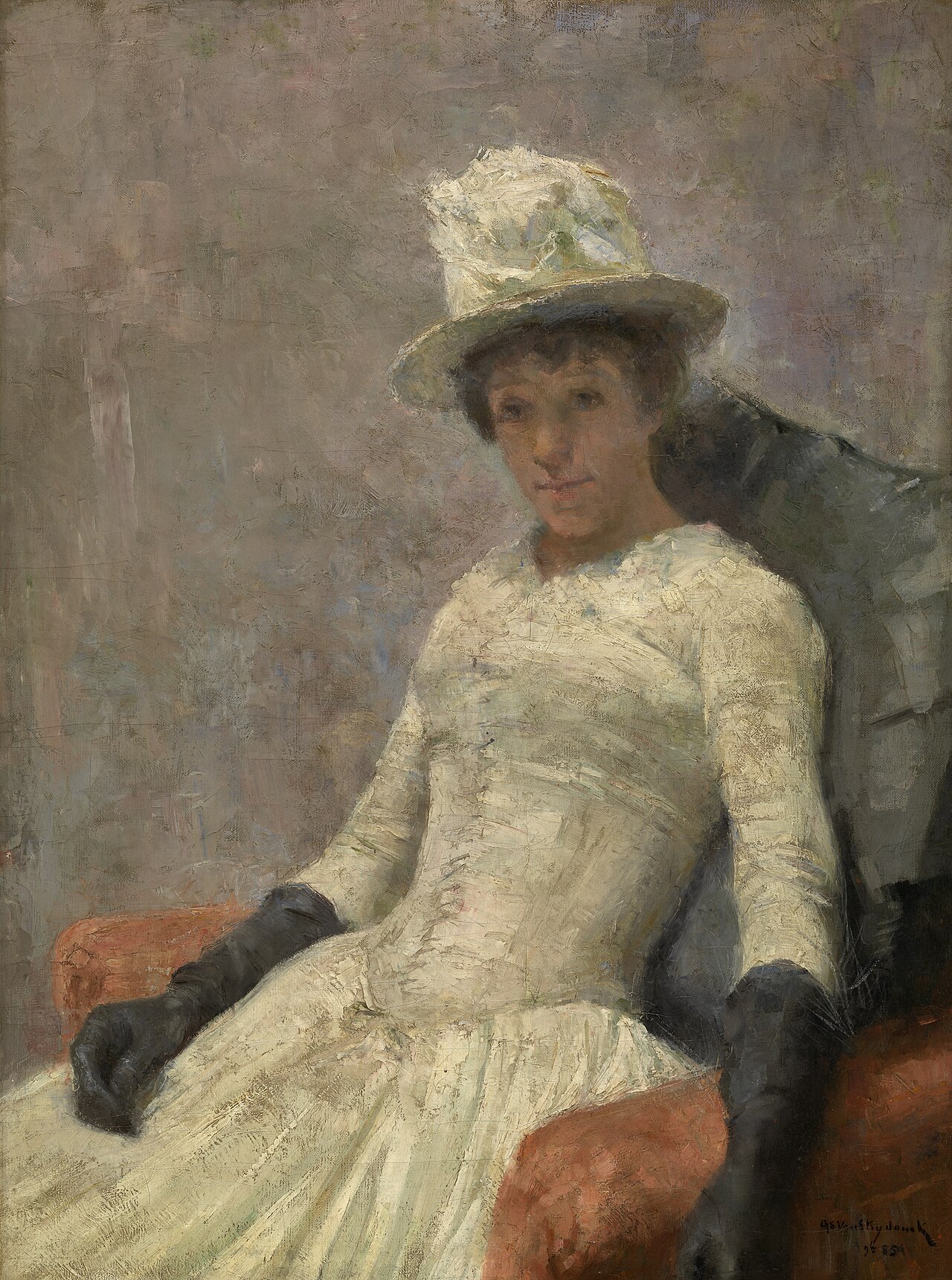 Stéphanie in White by Guillaume Van Strydonck