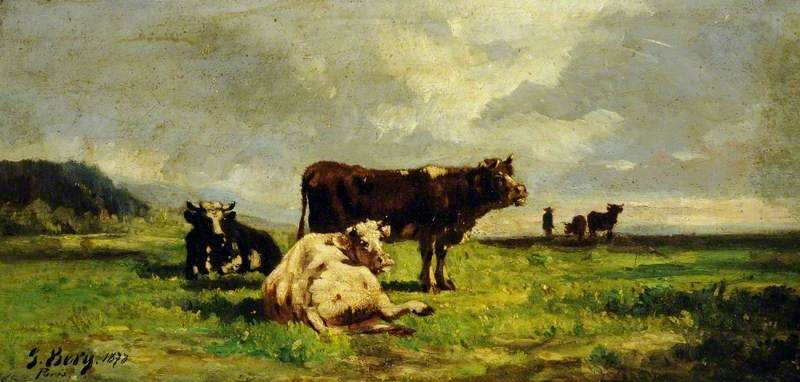 Cattle in a Landscape by Gunnar Berg