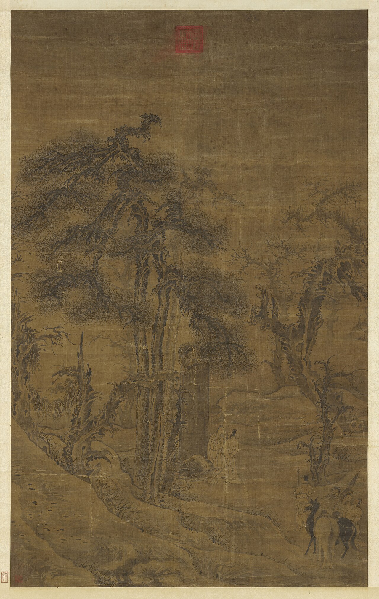 Viewing a Stele by Guo Xi
