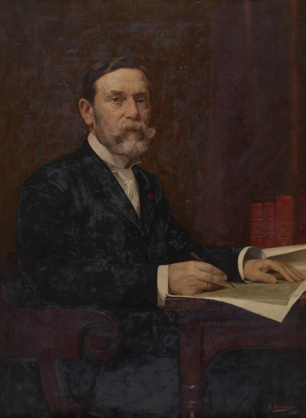The Architect Leonard Blomme by Gustaaf Vanaise
