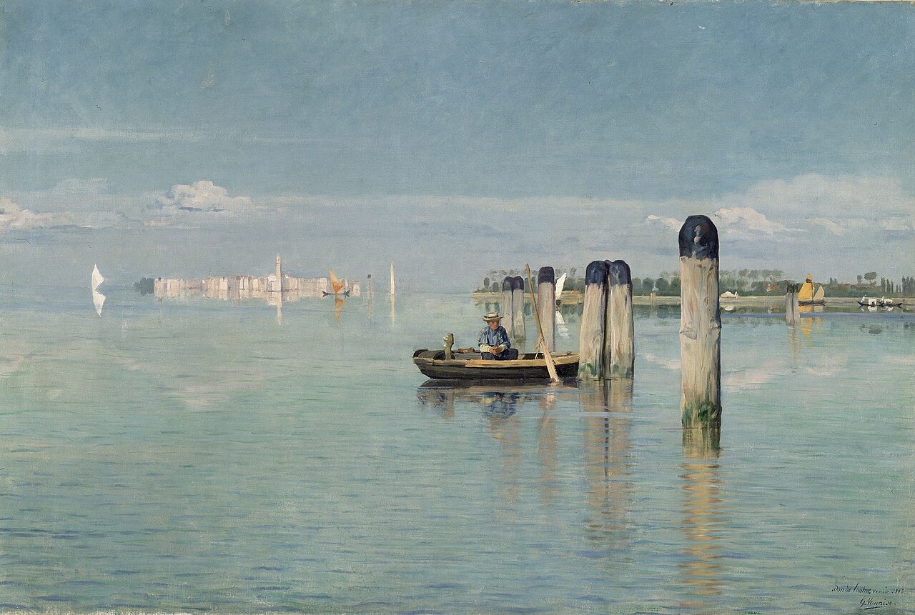 View of the Lagoon in Venice by Gustaaf Vanaise