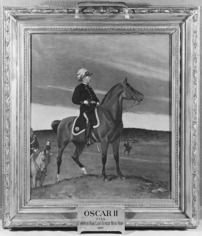 Oskar II, 1829-1907, konung av Sverige och Norge by Gustaf Ankarcrona