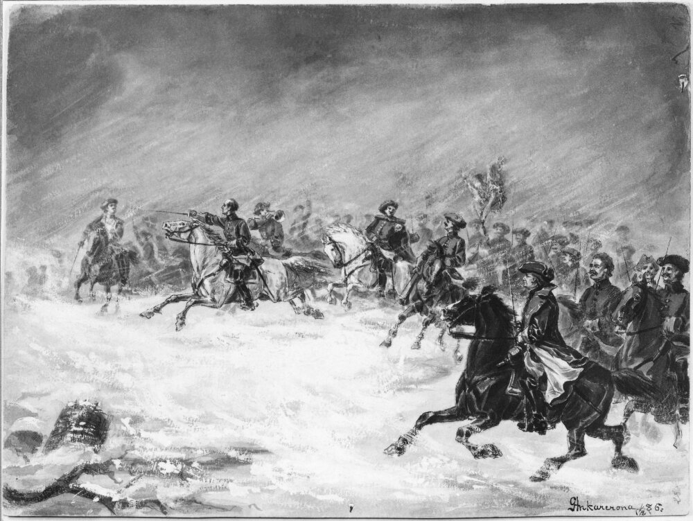 Slaget vid Narva by Gustaf Ankarcrona