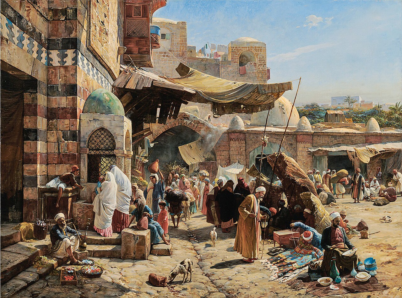 Market at Jaffa by Gustav Bauernfeind
