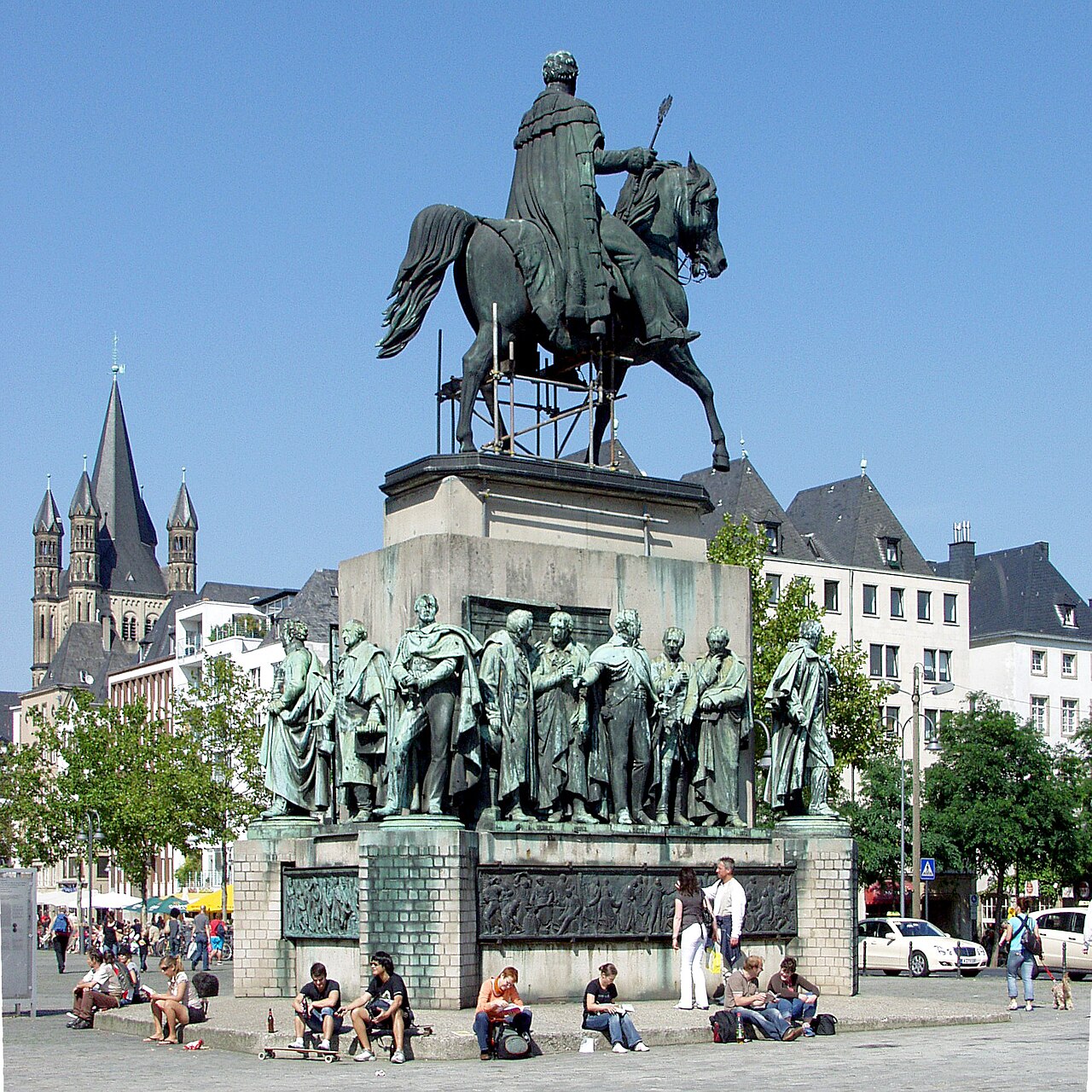 equestrian statue of Frederick William III by Gustav Bläser