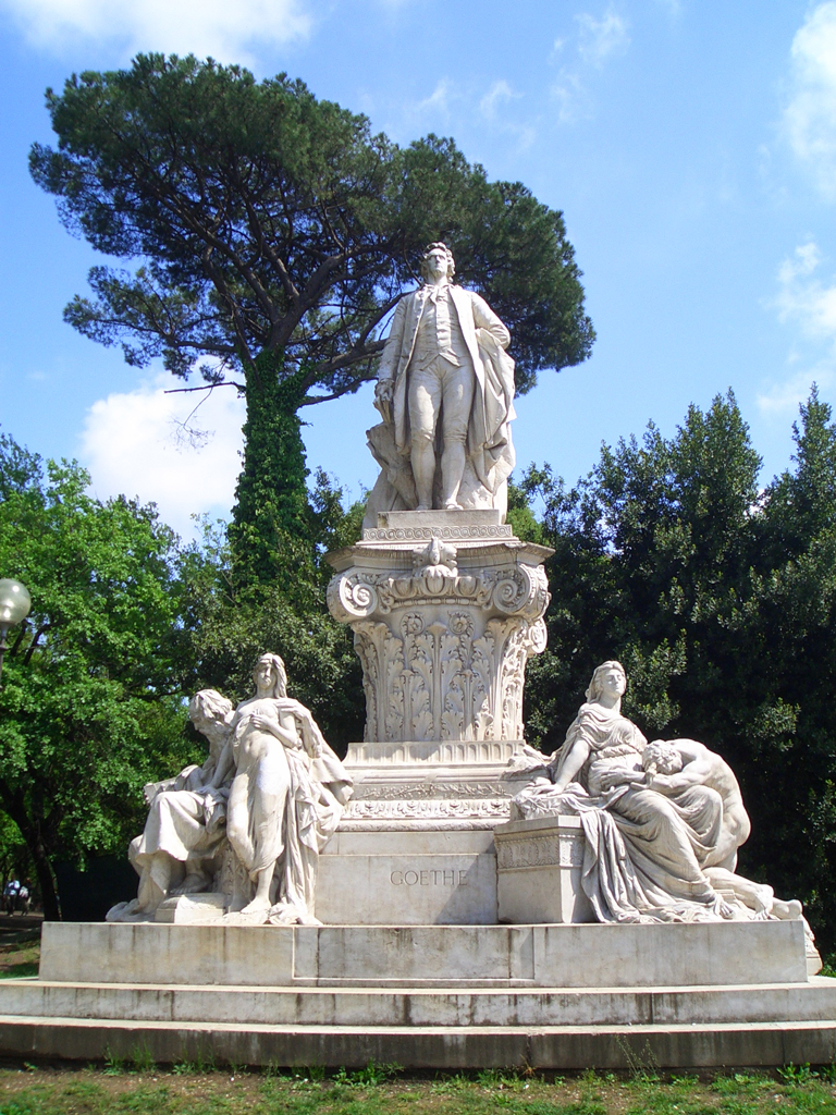 Goethe monument in Rome by Gustav Eberlein