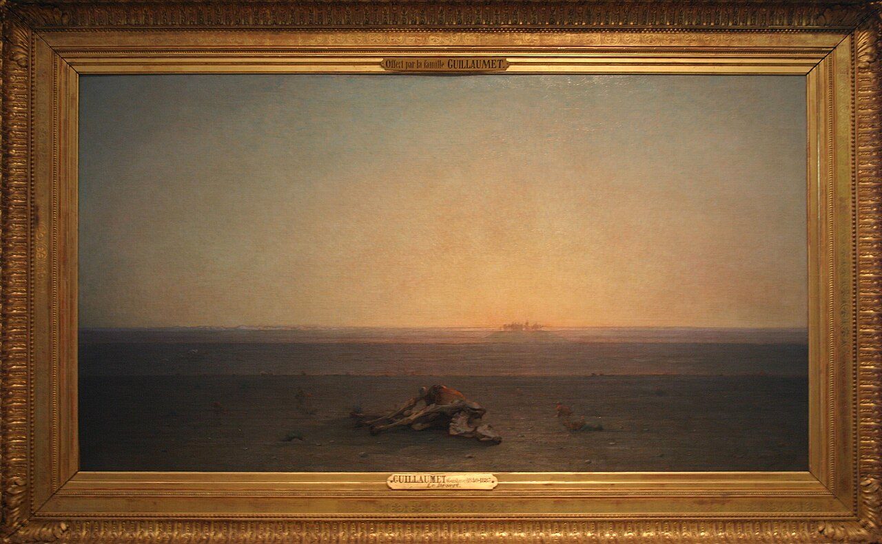 (The Sahara), also known as (The Desert) by Gustave Achille Guillaumet
