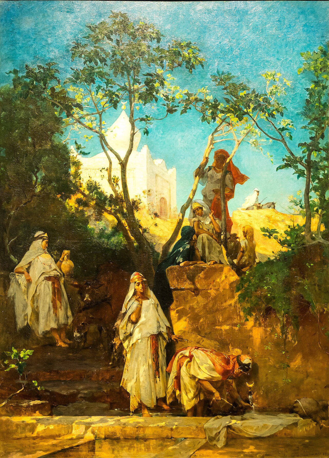 The Source by the Fig Tree at Aïn Kerma by Gustave Achille Guillaumet