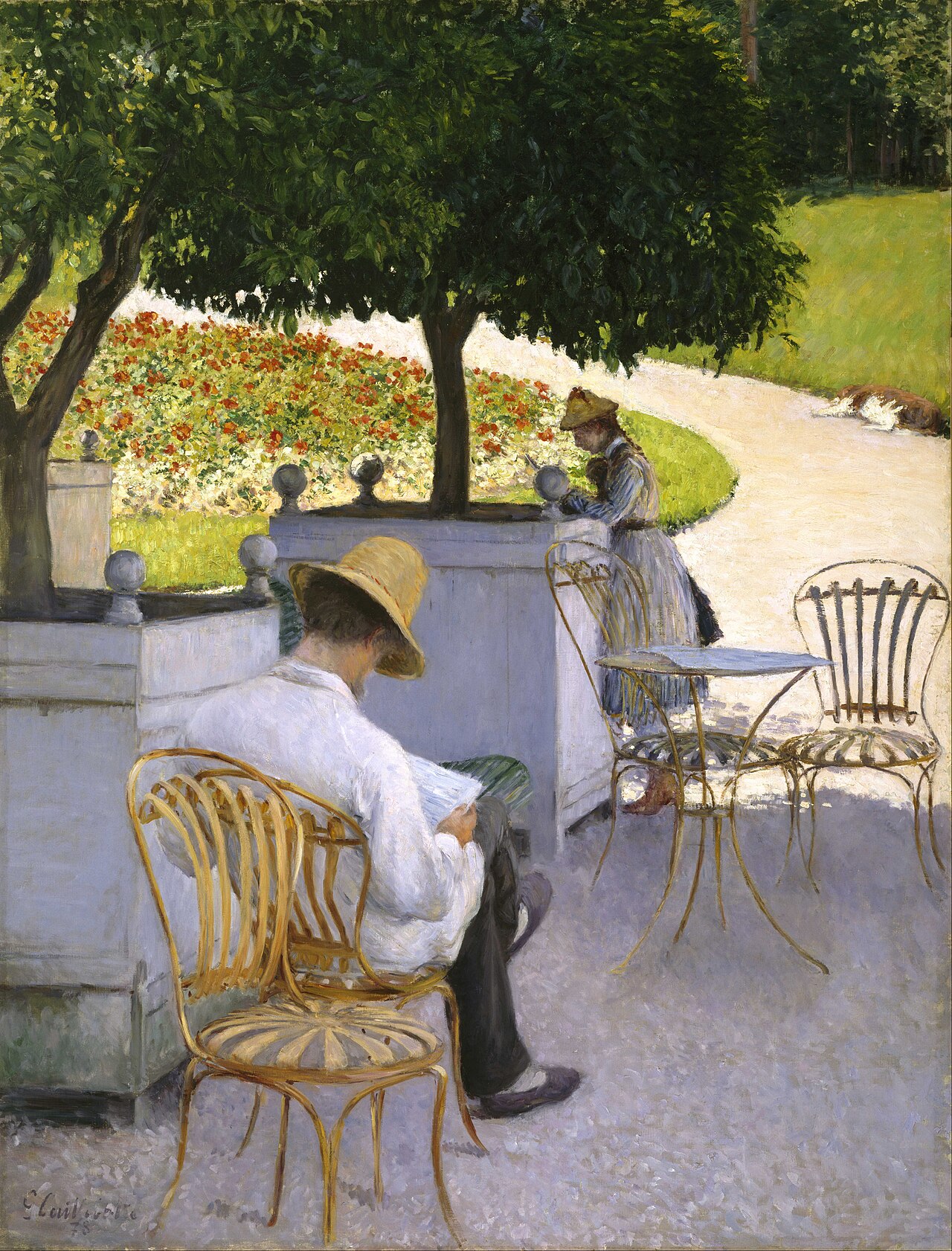 Les orangers by Gustave Caillebotte