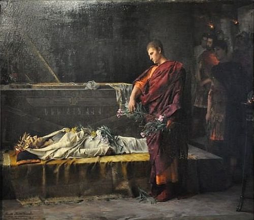Augustus at the Tomb of Alexander by Gustave-Claude-Étienne Courtois