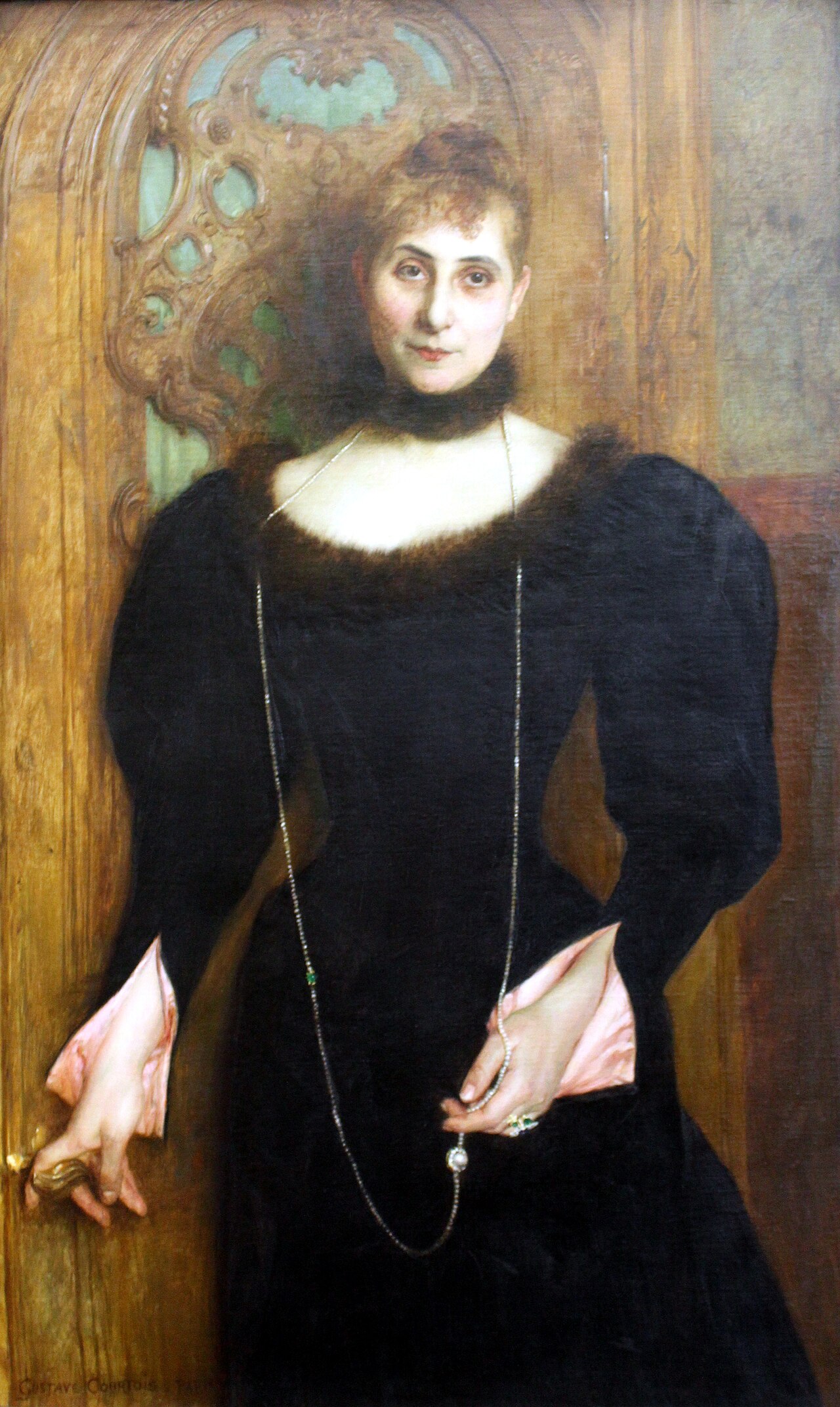 Portrait of the Wife of the Consul General Kreismann by Gustave-Claude-Étienne Courtois