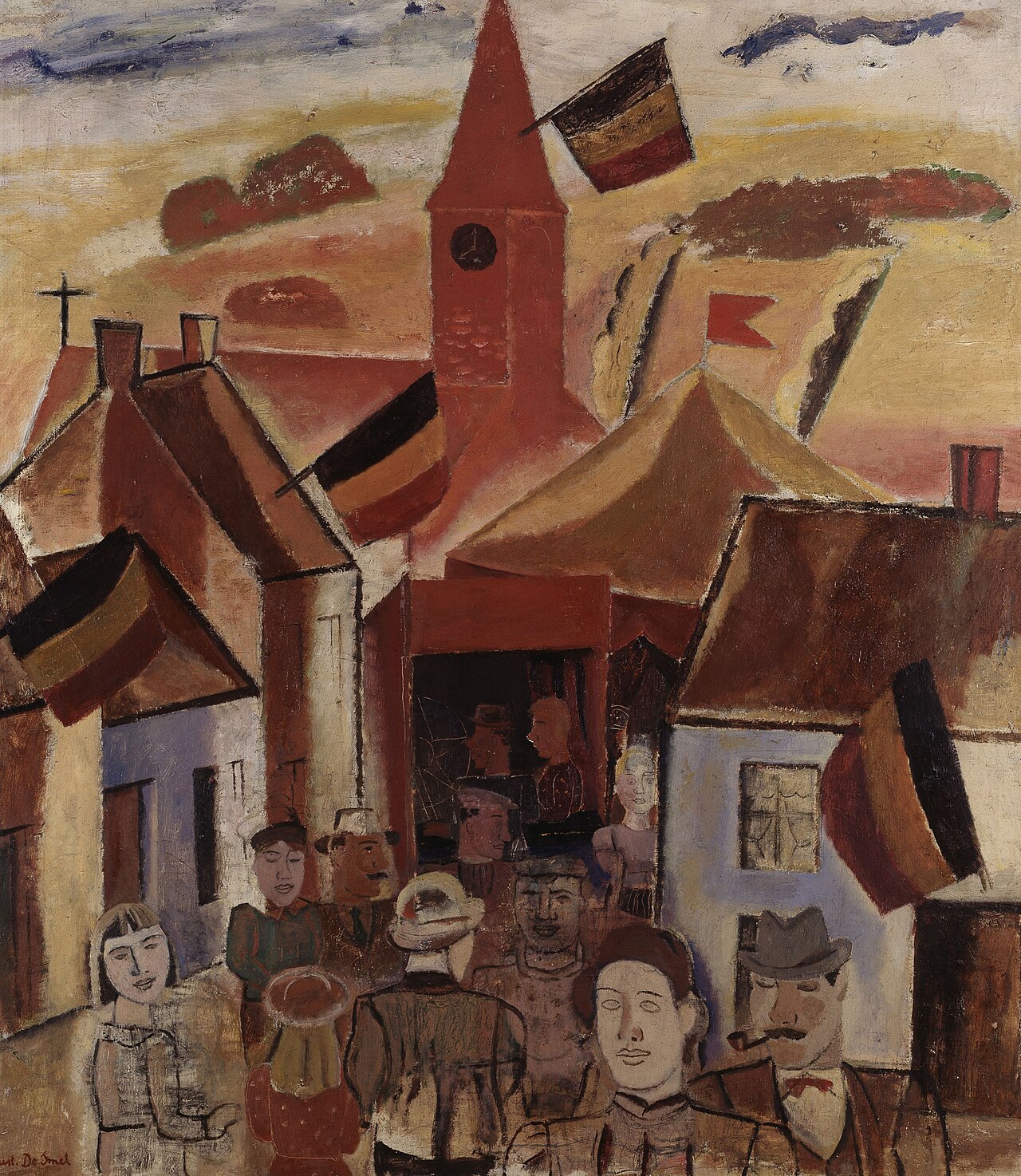 Village fair by Gustave De Smet