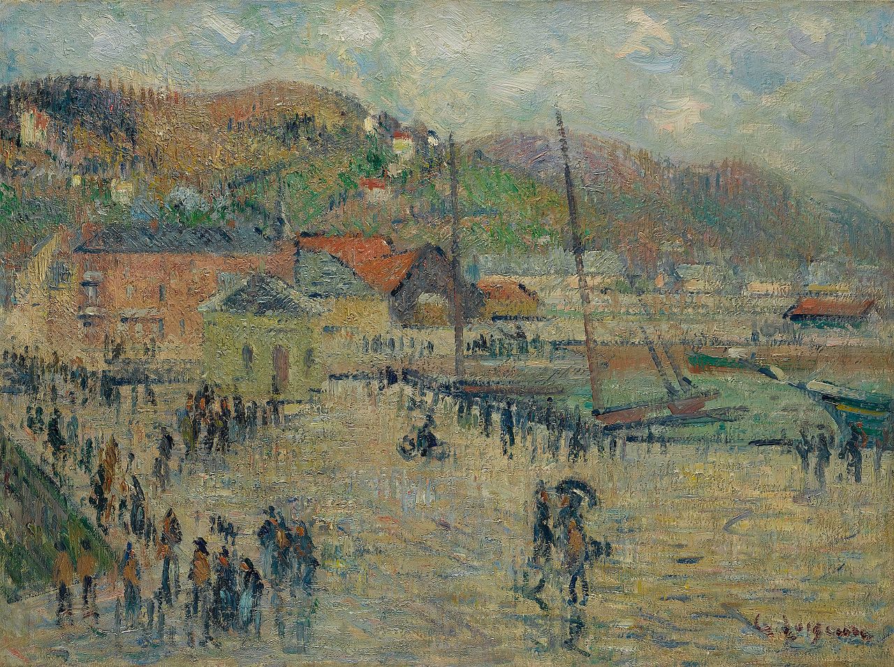 Le Grand Quai, Fécamp by Gustave Loiseau