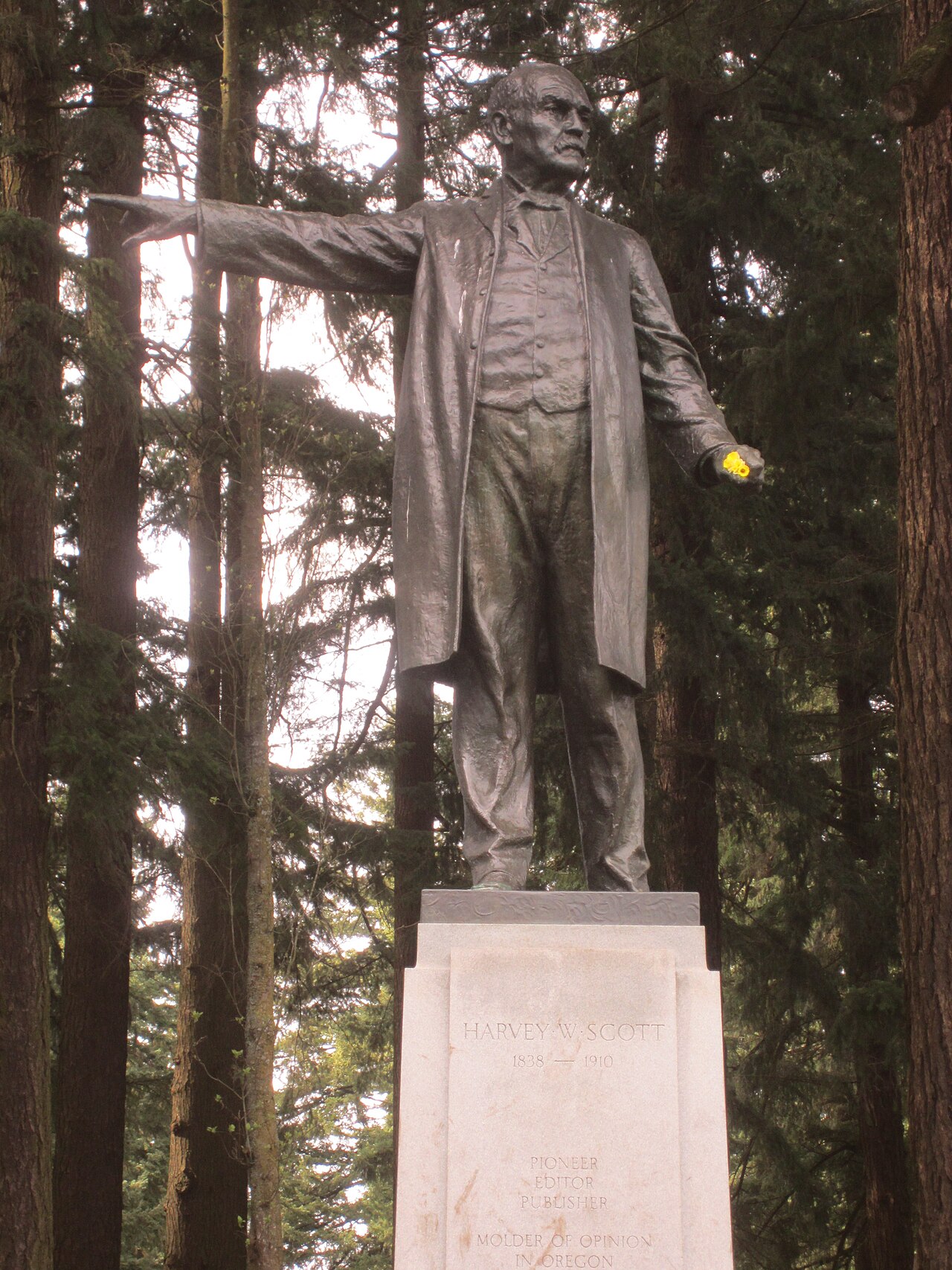 Harvey W. Scott by Gutzon Borglum