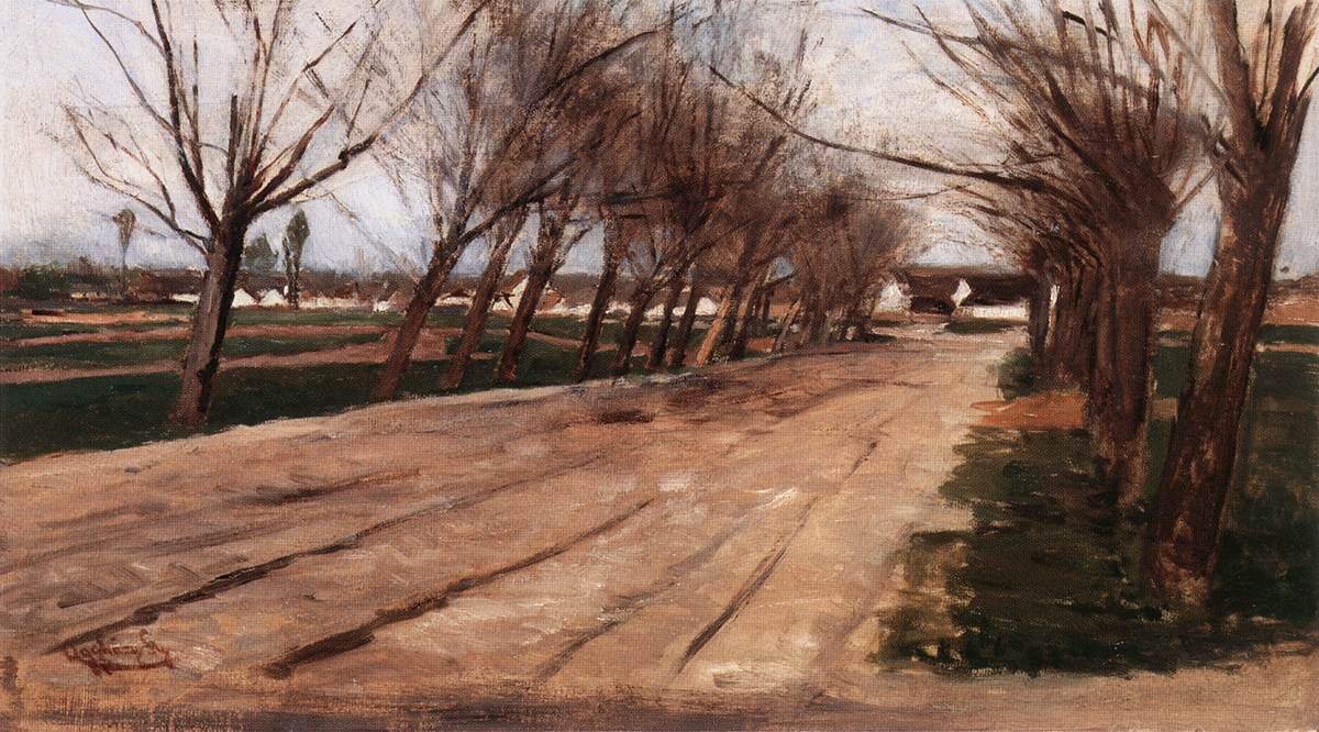 Alley by Gyula Aggházy